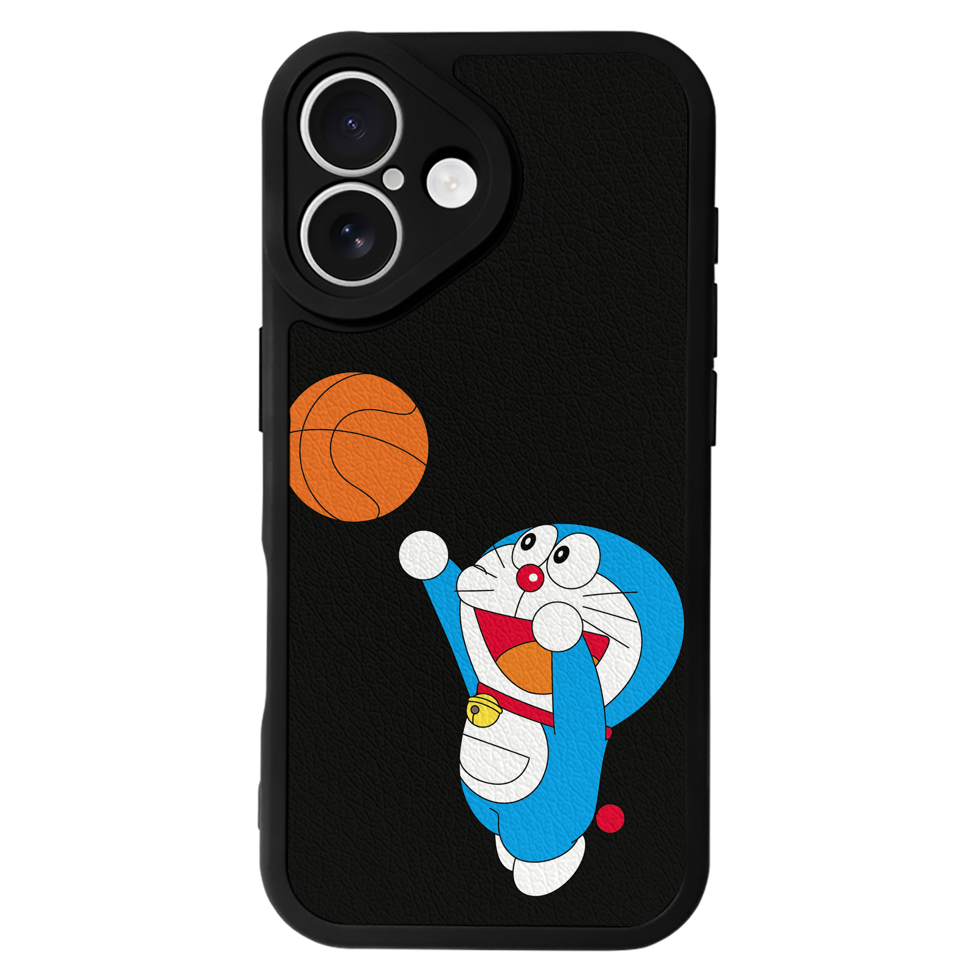 （画像用） ドラえもん Doraemon 【iPhone 16シリーズ対応】シリコンスマホケース（レザー調） 材質：シリコン